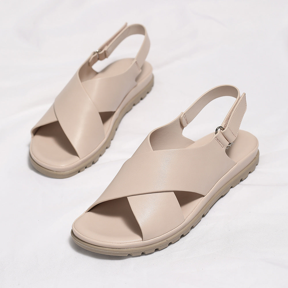 Summer new cross cross strap comfortable flat sandals for women - V.I.P Digital Presence