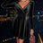 Surplice Raglan Sleeve Mini Dress - V.I.P Digital Presence
