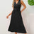 Surplice Sleeveless Midi Pleated Dress - V.I.P Digital Presence