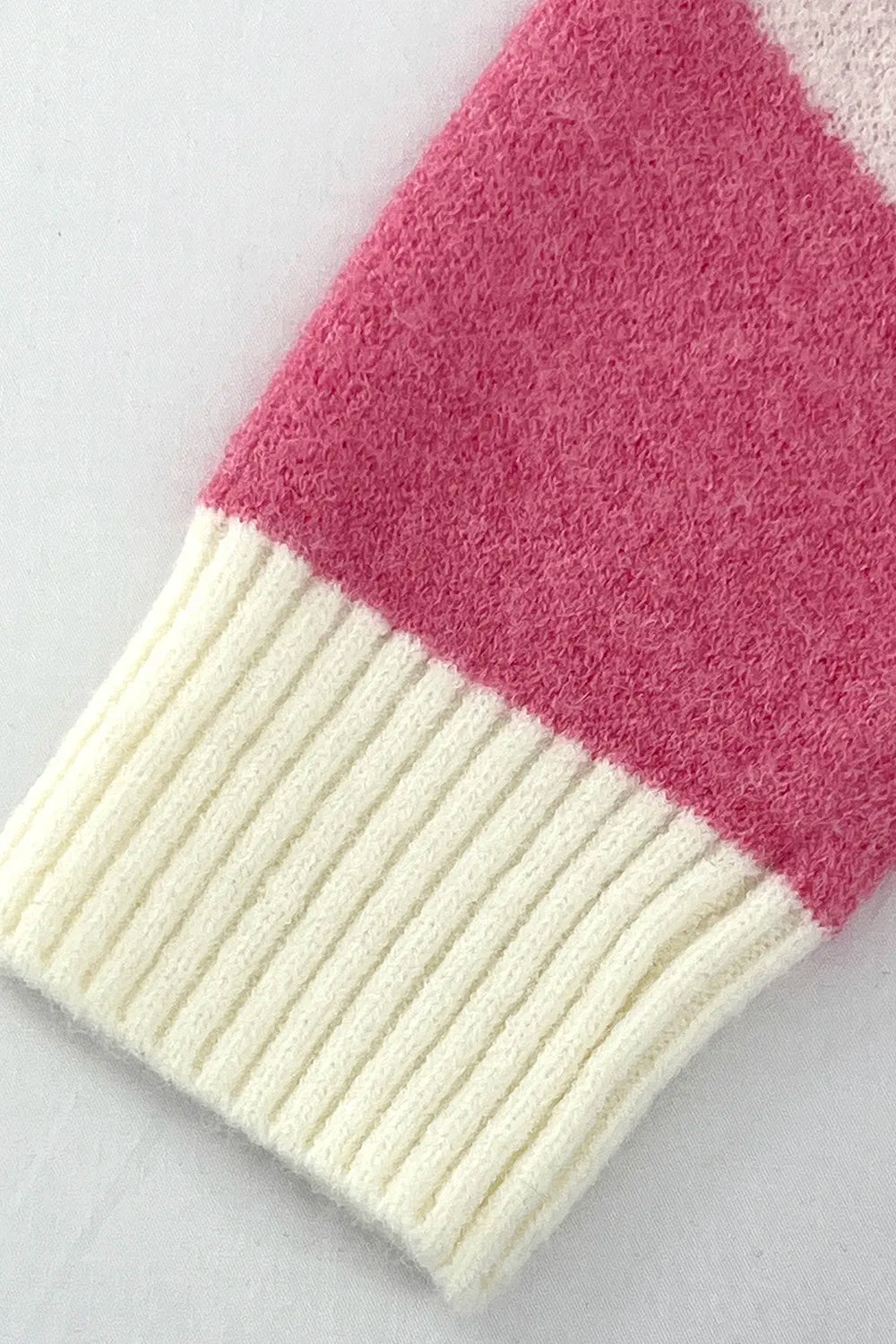 Sweet style color blocked versatile knitted sweater for women - V.I.P Digital Presence