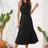 Swiss Dot Tie Neck Sleeveless Dress - V.I.P Digital Presence