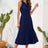 Swiss Dot Tie Neck Sleeveless Dress - V.I.P Digital Presence