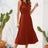 Swiss Dot Tie Neck Sleeveless Dress - V.I.P Digital Presence