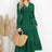 Swiss Dot Tied Surplice Flounce Sleeve Dress - V.I.P Digital Presence