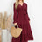 Swiss Dot Tied Surplice Flounce Sleeve Dress - V.I.P Digital Presence