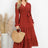 Swiss Dot Tied Surplice Flounce Sleeve Dress - V.I.P Digital Presence