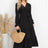 Swiss Dot Tied Surplice Flounce Sleeve Dress - V.I.P Digital Presence