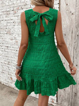 Tank top back lace up dress casual solid color - V.I.P Digital Presence