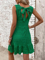 Tank top back lace up dress casual solid color - V.I.P Digital Presence