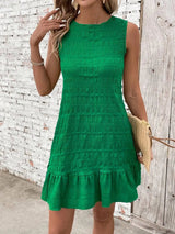 Tank top back lace up dress casual solid color - V.I.P Digital Presence