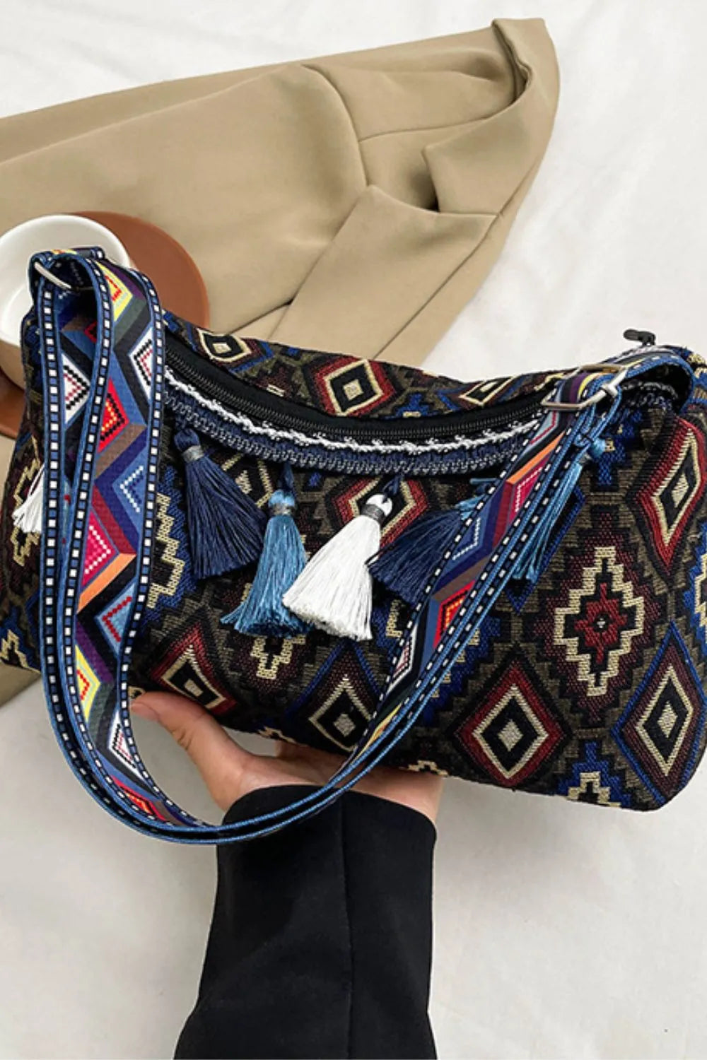 Tassel Adjustable Strap Shoulder Bag - V.I.P Digital Presence