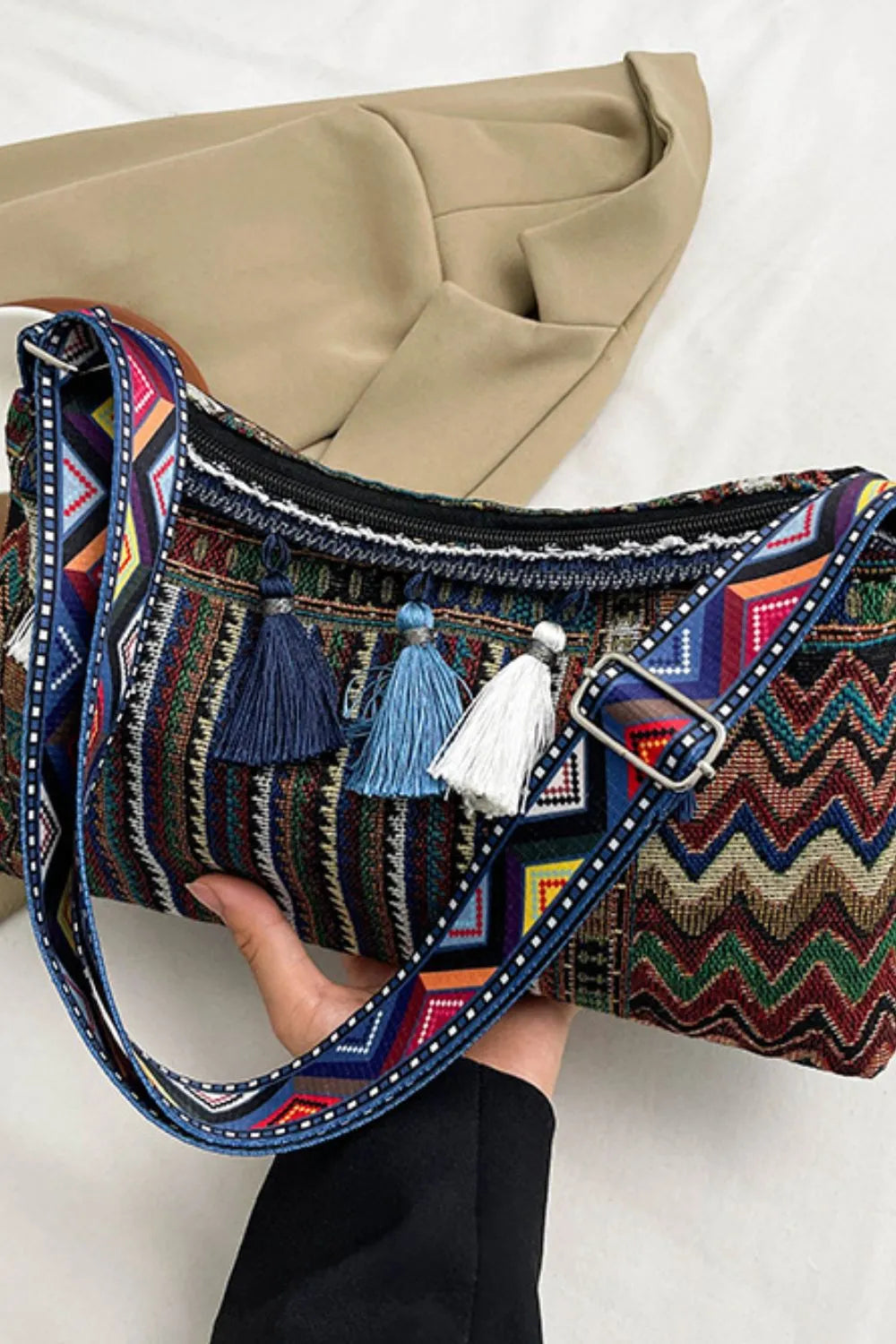 Tassel Adjustable Strap Shoulder Bag - V.I.P Digital Presence
