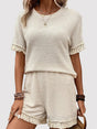 Tassel Round Neck Top and Shorts Set - V.I.P Digital Presence
