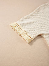 Tassel Round Neck Top and Shorts Set - V.I.P Digital Presence