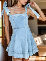 Temperament Commuting Fashion Strap Denim Women's Dress - V.I.P Digital Presence