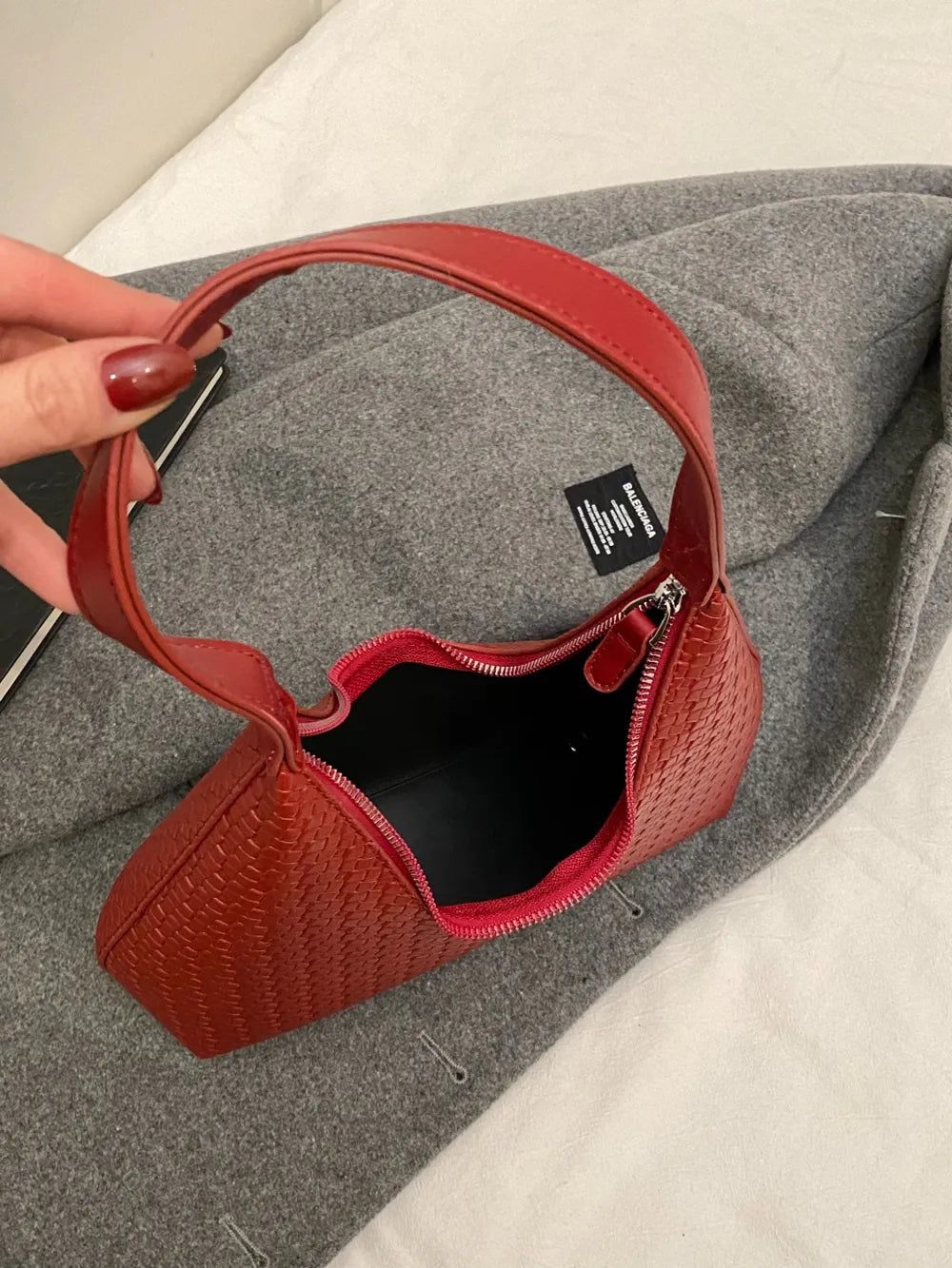 Texture PU Leather Shoulder Bag - V.I.P Digital Presence