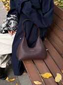 Texture PU Leather Shoulder Bag - V.I.P Digital Presence