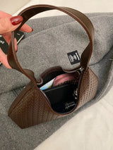 Texture PU Leather Shoulder Bag - V.I.P Digital Presence