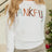 THANKFUL Round Neck Long Sleeve Knit Top - V.I.P Digital Presence