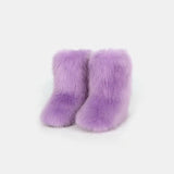 Thermal Fuzzy Platform Boots - V.I.P Digital Presence