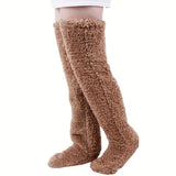 Thick leg warmers, knee pads, warm plush pants, long leg exposed socks - V.I.P Digital Presence