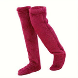 Thick leg warmers, knee pads, warm plush pants, long leg exposed socks - V.I.P Digital Presence