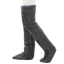 Thick leg warmers, knee pads, warm plush pants, long leg exposed socks - V.I.P Digital Presence