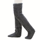 Thick leg warmers, knee pads, warm plush pants, long leg exposed socks - V.I.P Digital Presence