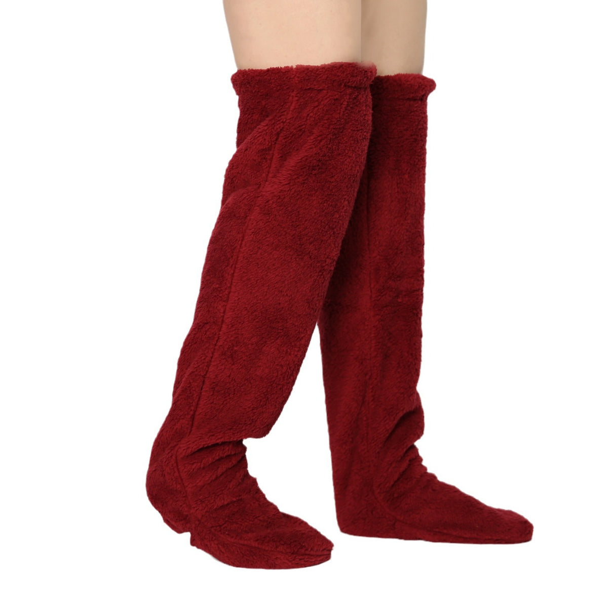 Thick leg warmers, knee pads, warm plush pants, long leg exposed socks - V.I.P Digital Presence
