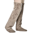 Thick leg warmers, knee pads, warm plush pants, long leg exposed socks - V.I.P Digital Presence