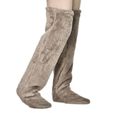 Thick leg warmers, knee pads, warm plush pants, long leg exposed socks - V.I.P Digital Presence