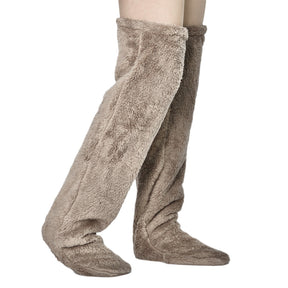 Thick leg warmers, knee pads, warm plush pants, long leg exposed socks - V.I.P Digital Presence