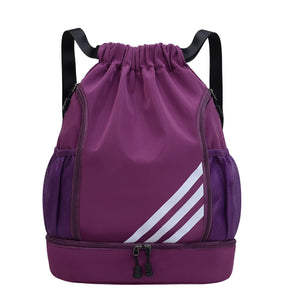 Thickened backpack, large capacity, ultra-light dry and wet separation sports swimming bag, drawstring training backpack - V.I.P Digital Presence