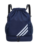 Thickened backpack, large capacity, ultra-light dry and wet separation sports swimming bag, drawstring training backpack - V.I.P Digital Presence
