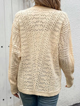 Thin knit short casual hollow cardigan - V.I.P Digital Presence