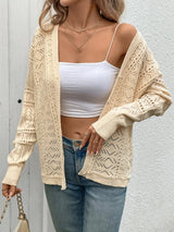Thin knit short casual hollow cardigan - V.I.P Digital Presence