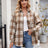 Thousand bird plaid button down flannel shirt - V.I.P Digital Presence