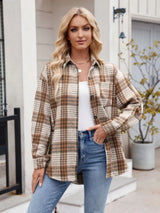 Thousand bird plaid button down flannel shirt - V.I.P Digital Presence