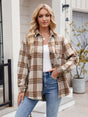 Thousand bird plaid button down flannel shirt - V.I.P Digital Presence