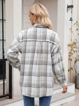 Thousand bird plaid button down flannel shirt - V.I.P Digital Presence