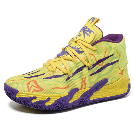 Three ball, third-generation purple MB.03 men's and women's indoor and outdoor shock-absorbing and anti slip basketball shoes - V.I.P Digital Presence