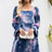 Tie-Dye Square Neck Flounce Sleeve Dress - V.I.P Digital Presence