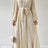 Tied Button Up Balloon Sleeve Dress - V.I.P Digital Presence