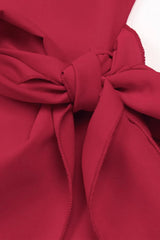 Tied Single Shoulder Short Sleeve Dress - V.I.P Digital Presence