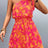 Tied Smocked Printed Single Shoulder Dress - V.I.P Digital Presence