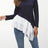 Tiered Contrast Round Neck Long Sleeve T-Shirt - V.I.P Digital Presence
