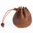 Top layer cowhide drawstring zero wallet Vintage leather coin bag Storage bag Bundle pocket bag Casual handheld small wallet - V.I.P Digital Presence