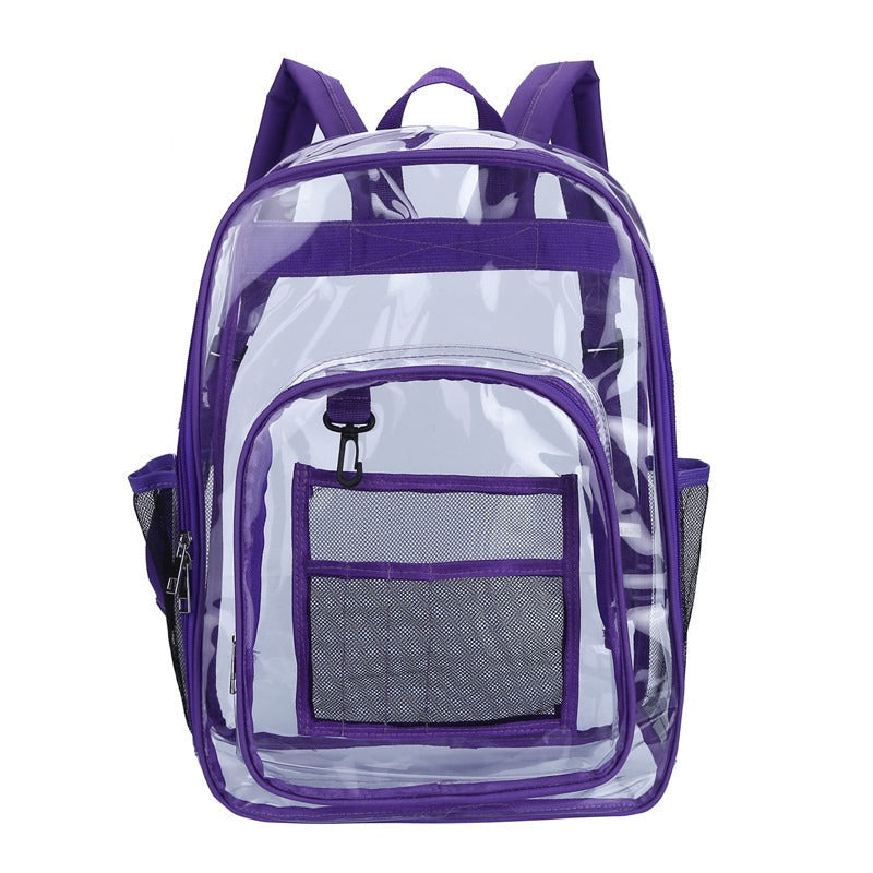 Transparent Backpack PVC Backpack PVC Schoolbag Large Capacity Student Schoolbag - V.I.P Digital Presence