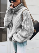 Turtleneck Long Sleeve Sweater - V.I.P Digital Presence