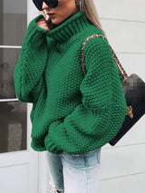 Turtleneck Long Sleeve Sweater - V.I.P Digital Presence